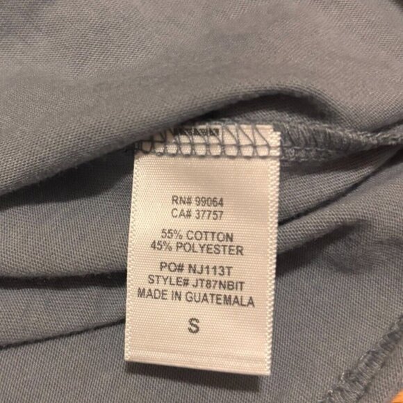 Billabong Ladies Logo Gray Long Sleeve T-Shirt Size S/P STYLE# JT87NBIT - Picture 4 of 5